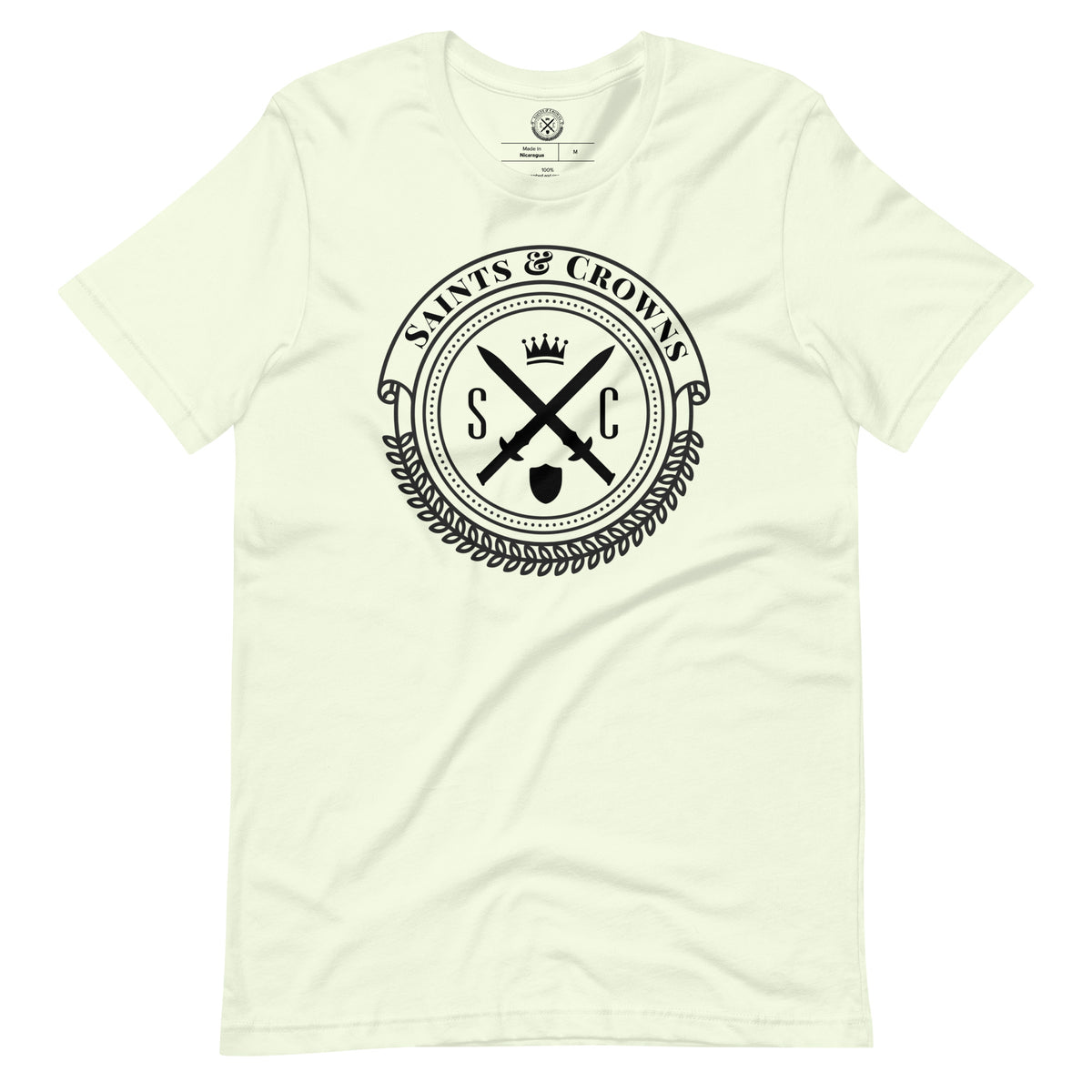 Saints and Crowns Official Logo Unisex T-Shirt (Black Logo)