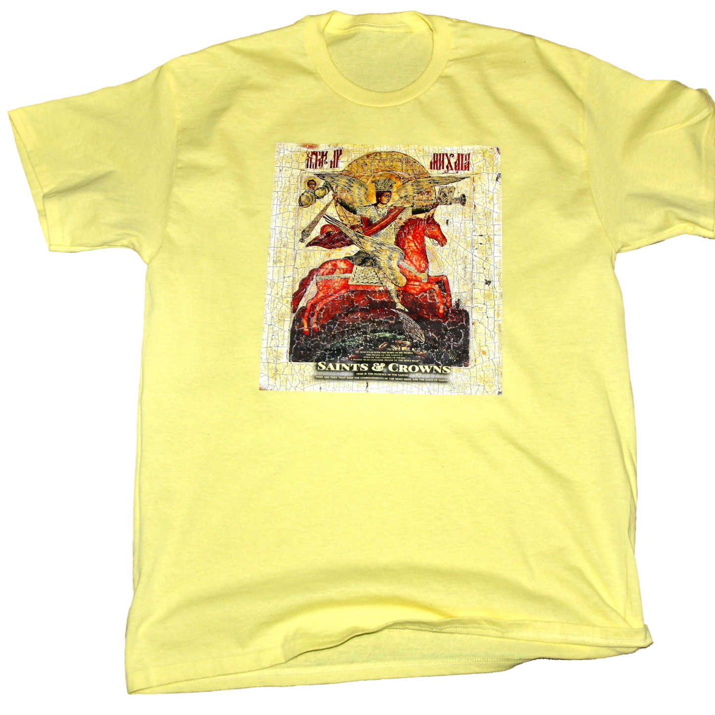 Saints and Crowns Presents Icon of 'Archangel Sounding The Trumpet" T- Shirt