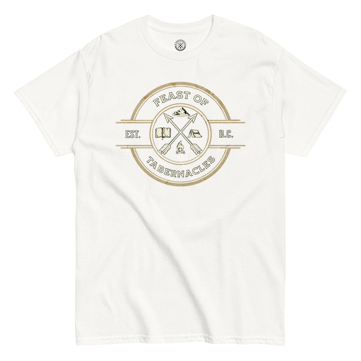 Saints and Crowns presents Men's "Feast of Tabernacles" White Classic Tee