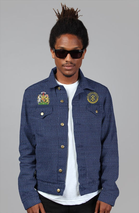King James Arms X Logo Denim Jacket