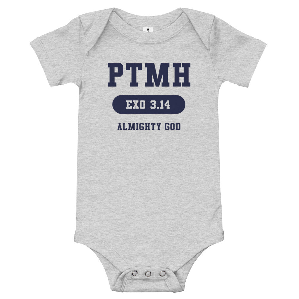Praise the most High Athletic Baby short sleeve one piece
