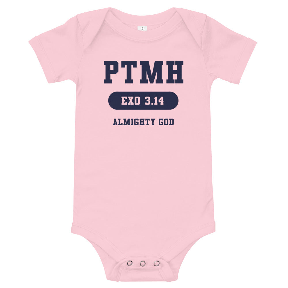 Praise the most High Athletic Baby short sleeve one piece