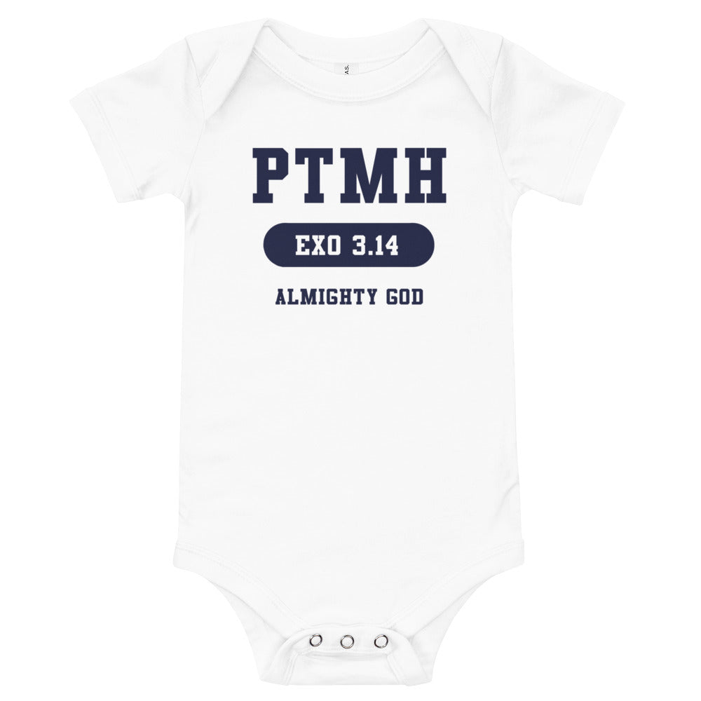 Praise the most High Athletic Baby short sleeve one piece