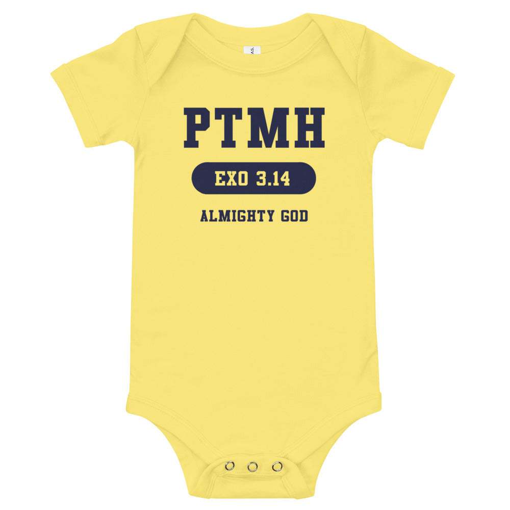 Praise the most High Athletic Baby short sleeve one piece