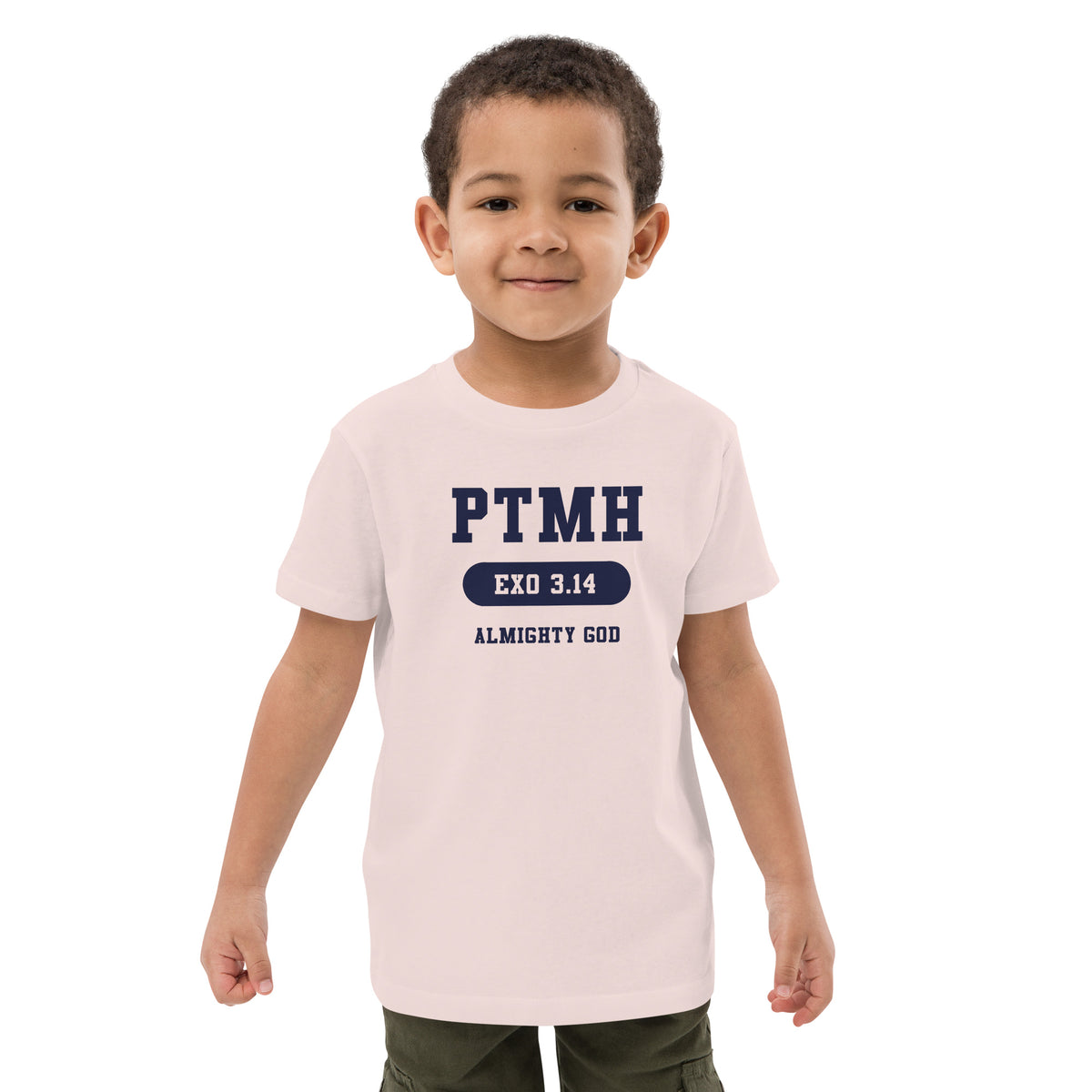 Praise the most High Athletic Organic Cotton Kids T-Shirt