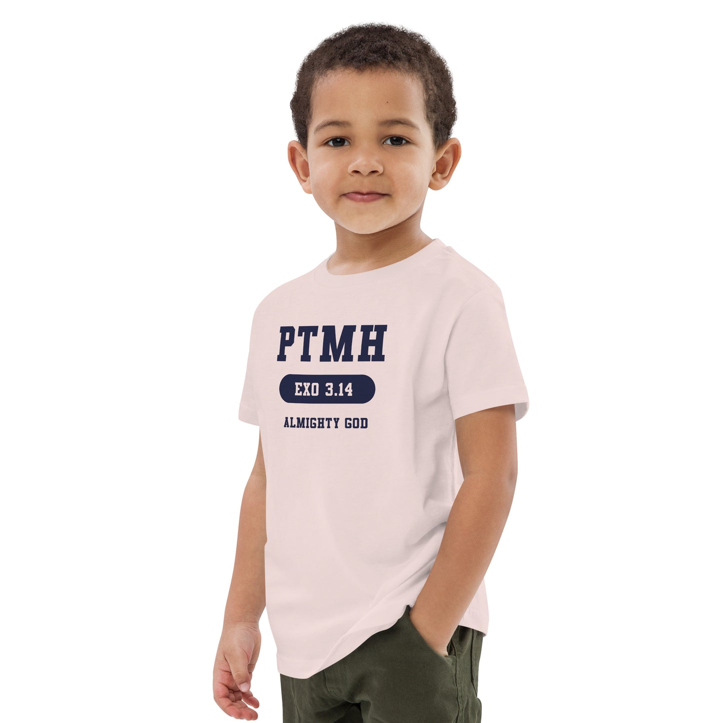 Praise the most High Athletic Organic Cotton Kids T-Shirt
