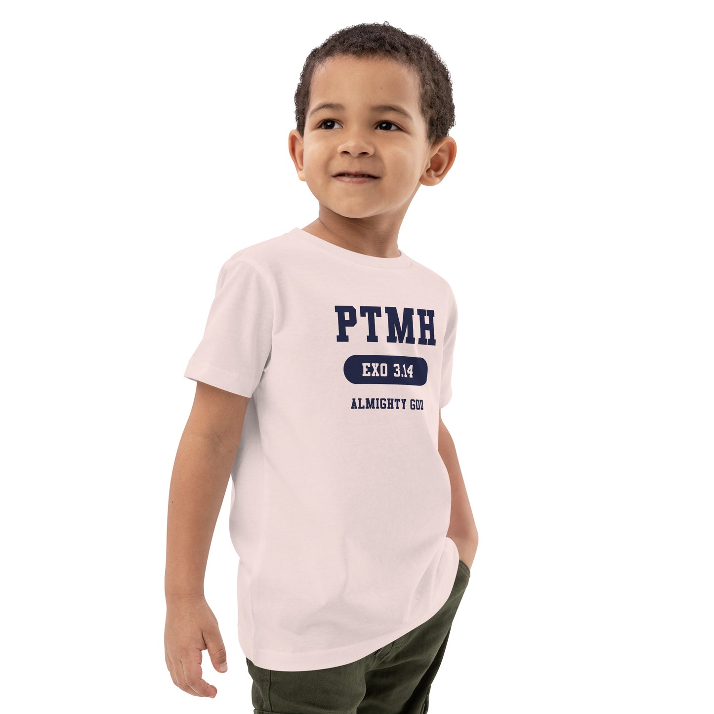 Praise the most High Athletic Organic Cotton Kids T-Shirt