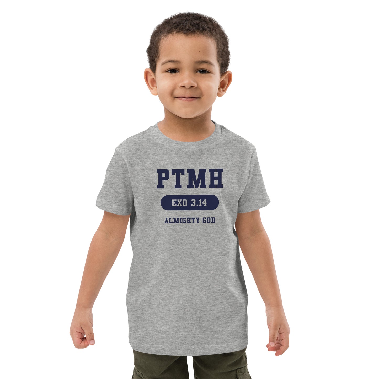 Praise the most High Athletic Organic Cotton Kids T-Shirt