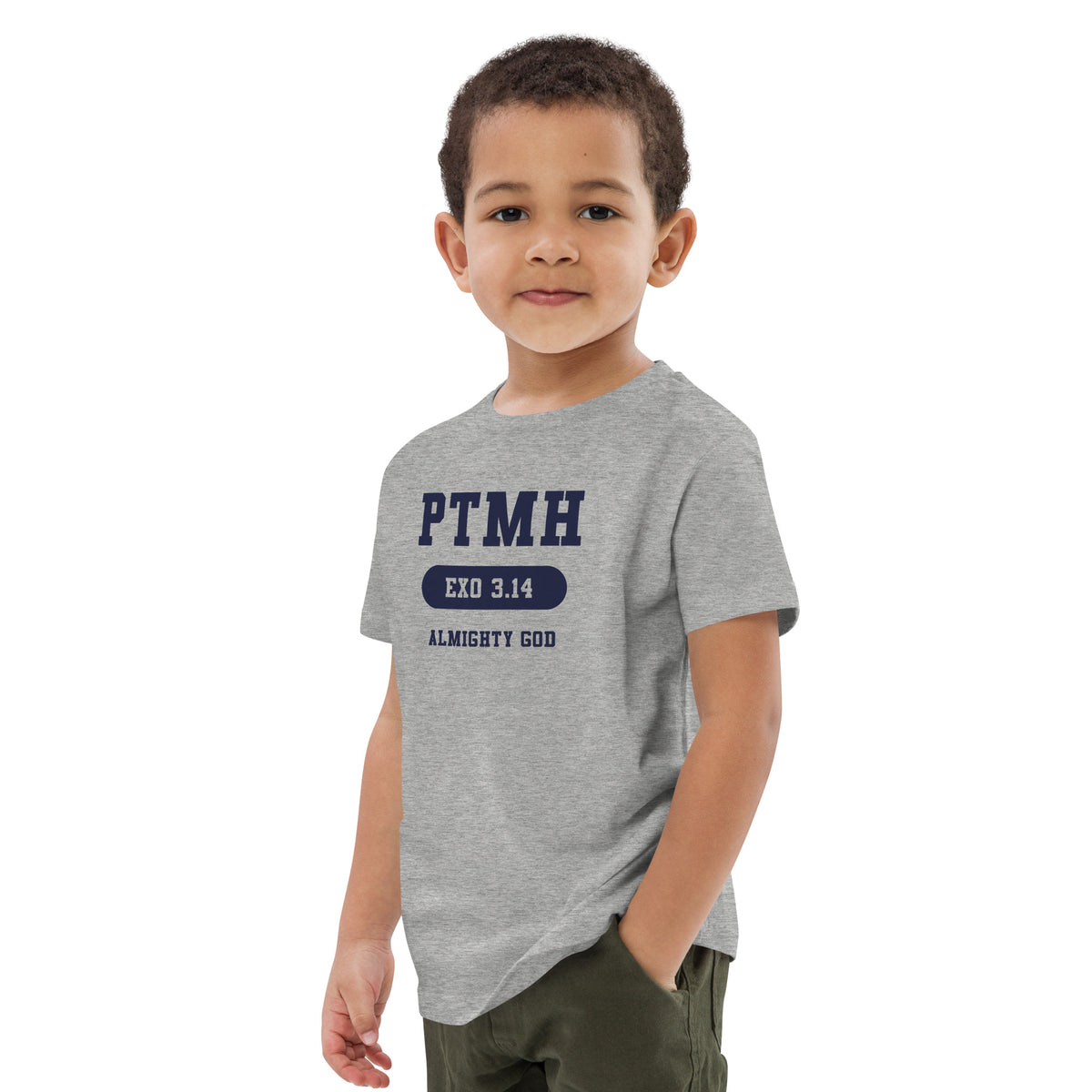 Praise the most High Athletic Organic Cotton Kids T-Shirt