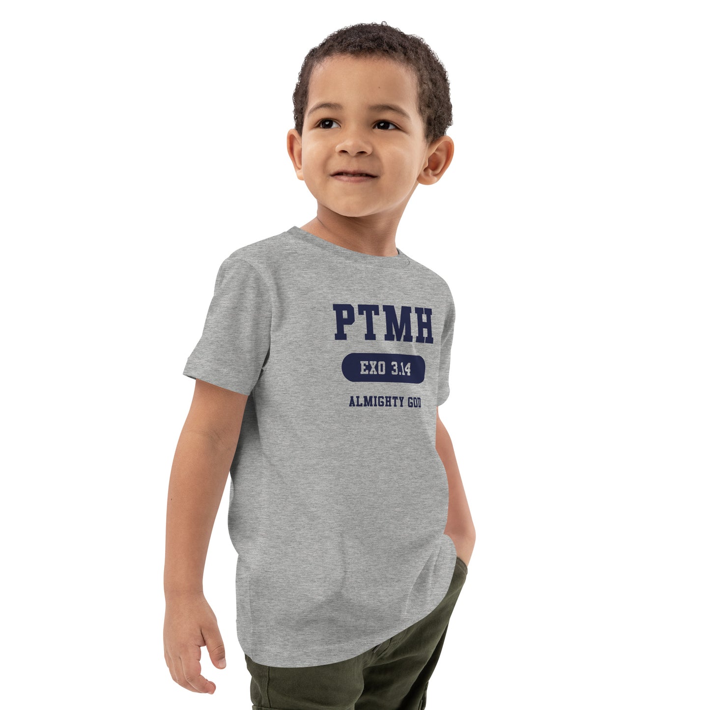 Praise the most High Athletic Organic Cotton Kids T-Shirt