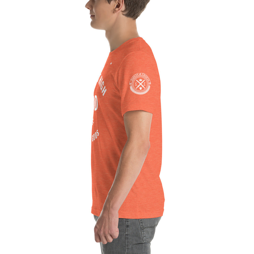 The most High GOD vs lesser gods (white print) Short-Sleeve Unisex T-Shirt (multiple colors)